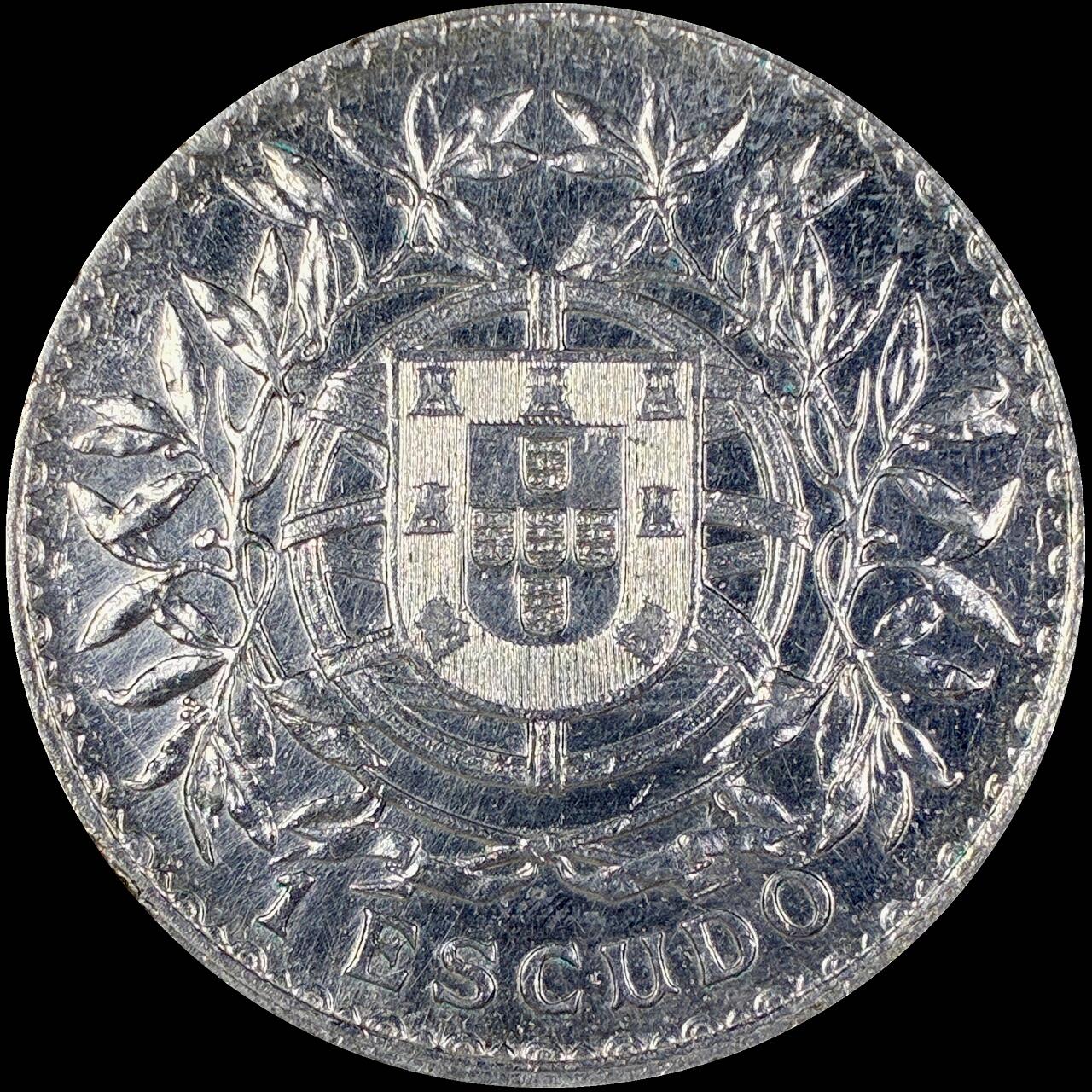 【雨安】【直播拍卖】【第0127期-裸币套币】2026-03-13 周五 19:30 (金价1140, 银价21.50) [裸币各国] Portugal 葡萄牙 共和国 1埃斯库多 KM#0564 (1915-1916) 1916年