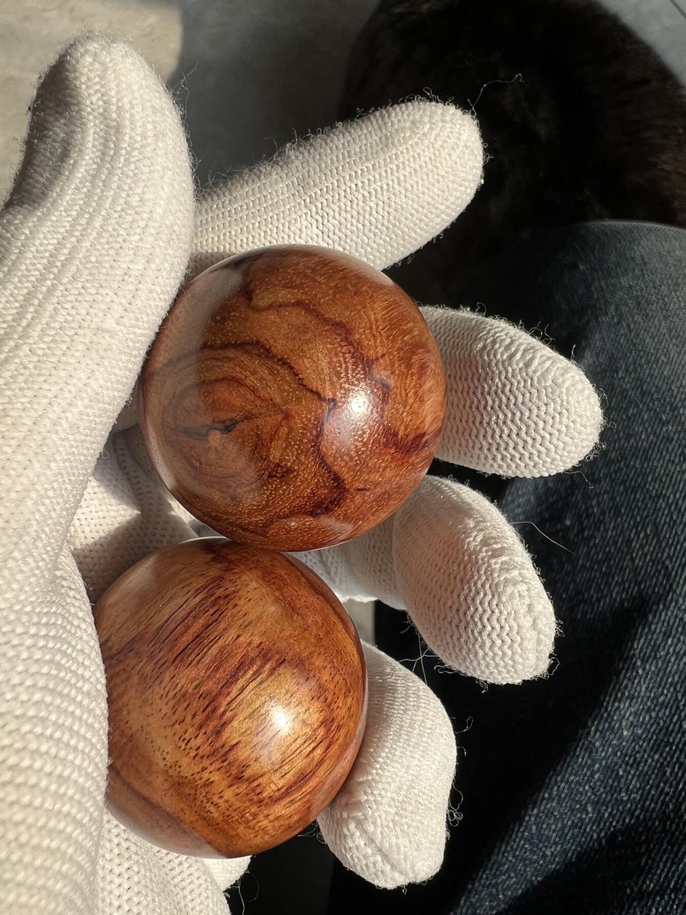 零元拍：海南黄花梨手球：35MM