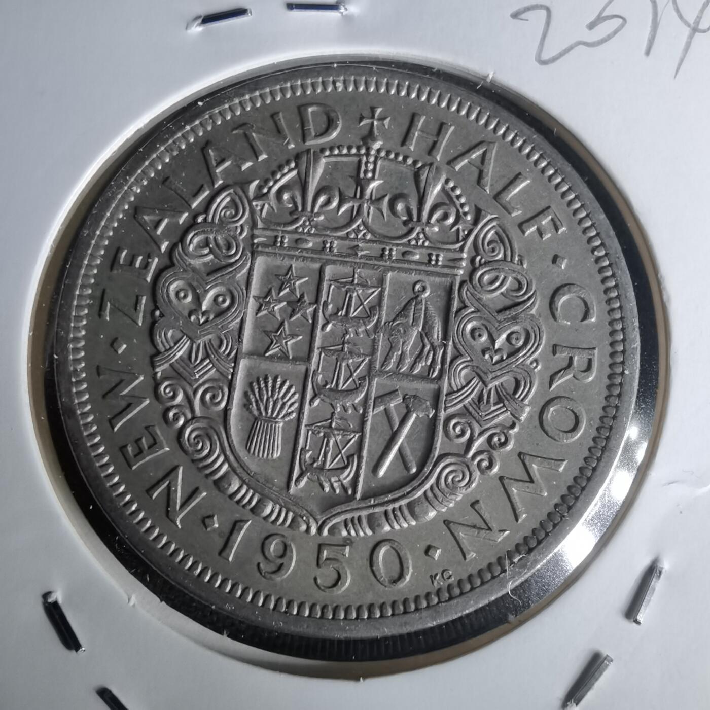 沼泽如烟--第1020场 新西兰1950年半克朗