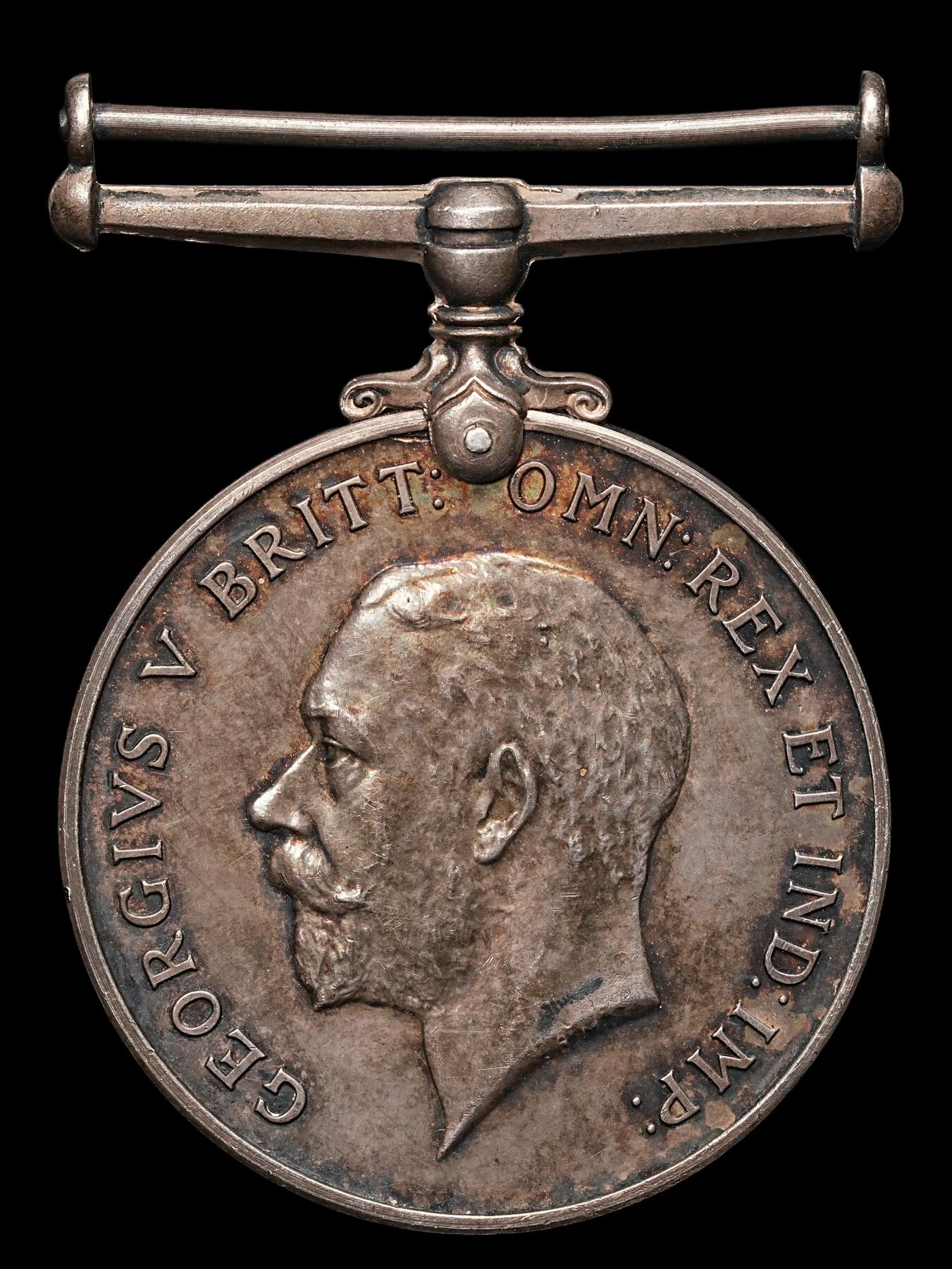 修遠堂世界钱币第107期 英国一战胜利纪念银章（1914–1918）章头，直径36.30mm，重34.10g