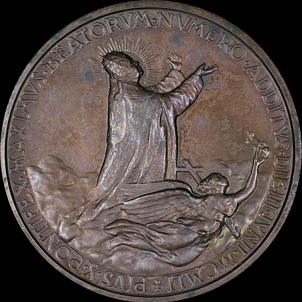 【雨安】【直播拍卖】【第0127期-裸币套币】2026-03-13 周五 19:30 (金价1140, 银价21.50) [徽章奖章] Vatican [章] 梵蒂冈 1956年 庇护十二世 铜章 44mm