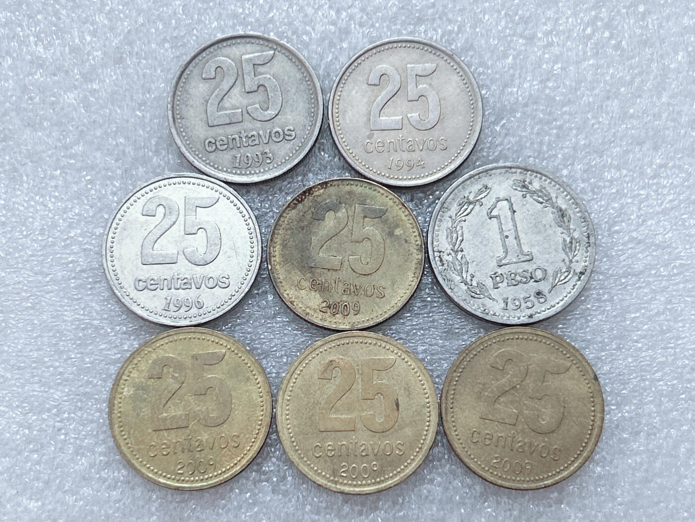 第一海外回流一元起拍收藏 散集专场  第303期 阿根廷硬币🇦🇷8枚