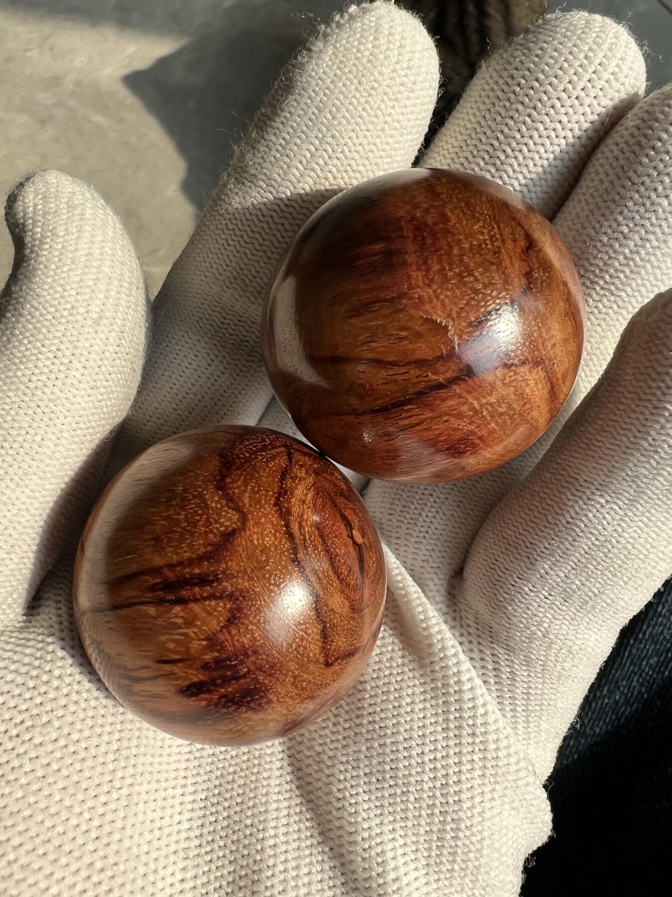 零元拍：海南黄花梨手球：35MM