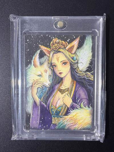 NO.27 好又多金牌大场，每周一站式配齐，方便凑单！（周6晚9点截拍，卖家送拍0抽成！） - 【1/1手绘卡】大千手绘 画师小虫 九尾狐