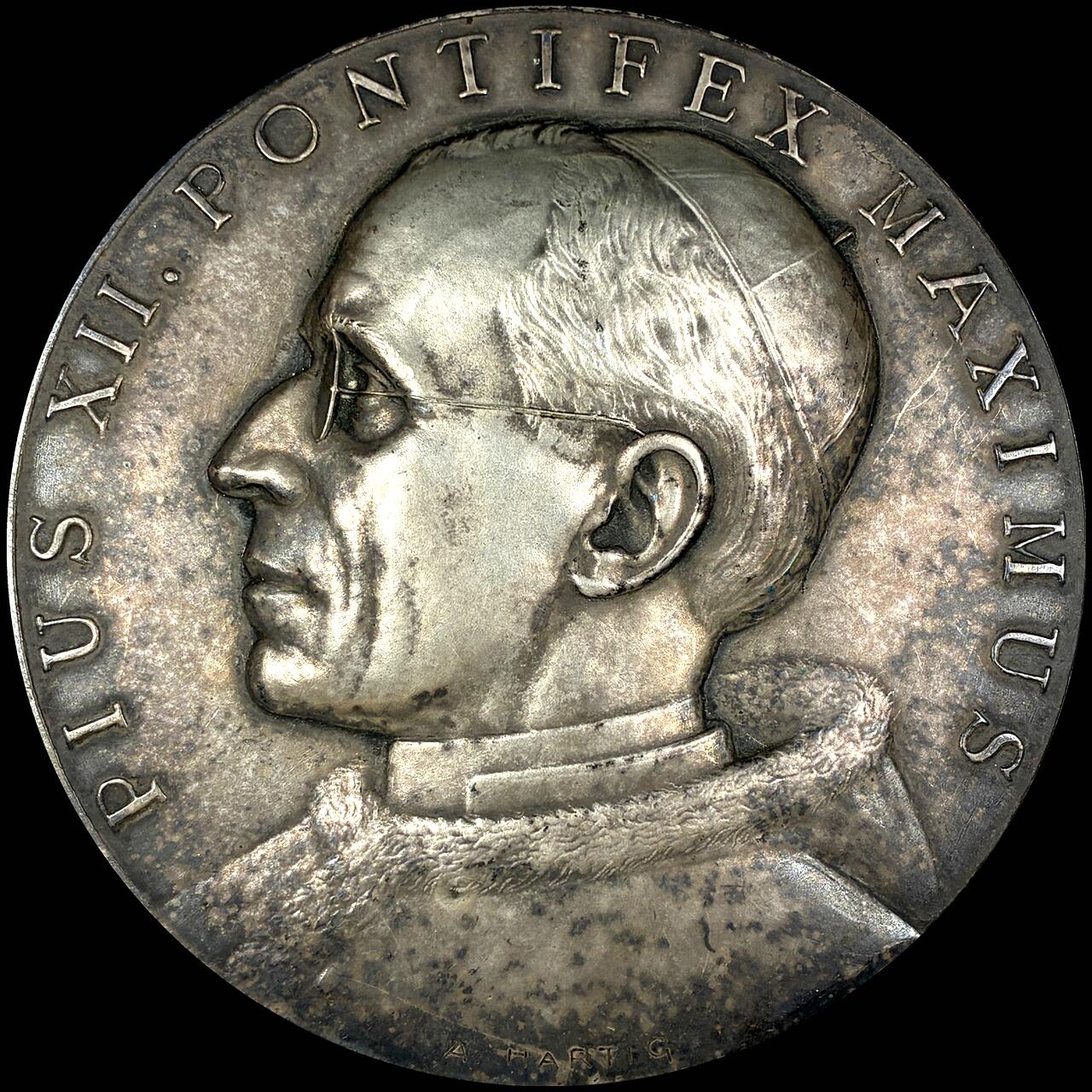 【雨安】【直播拍卖】【第0127期-裸币套币】2026-03-13 周五 19:30 (金价1140, 银价21.50) [徽章奖章] Vatican [章] 梵蒂冈 庇护十二世 铜章 155克, 70mm