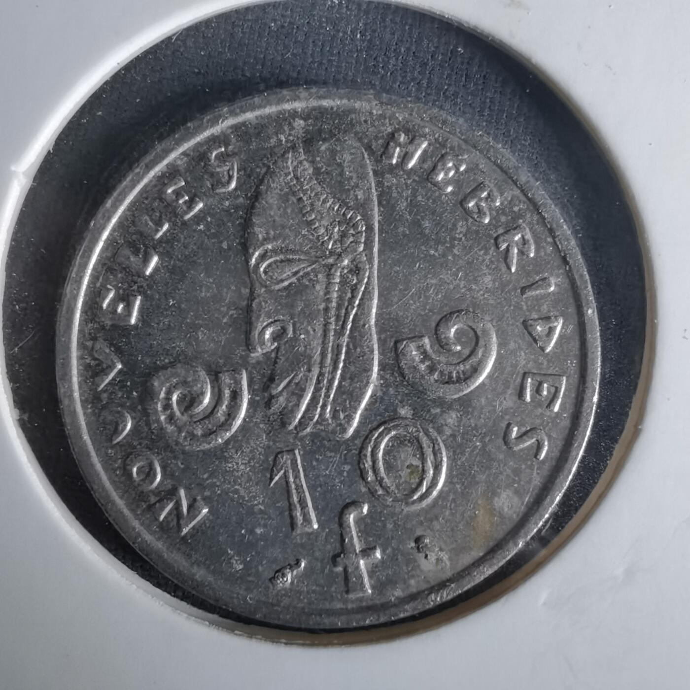 沼泽如烟--第1021场 法属新赫布里底1967年10法郎