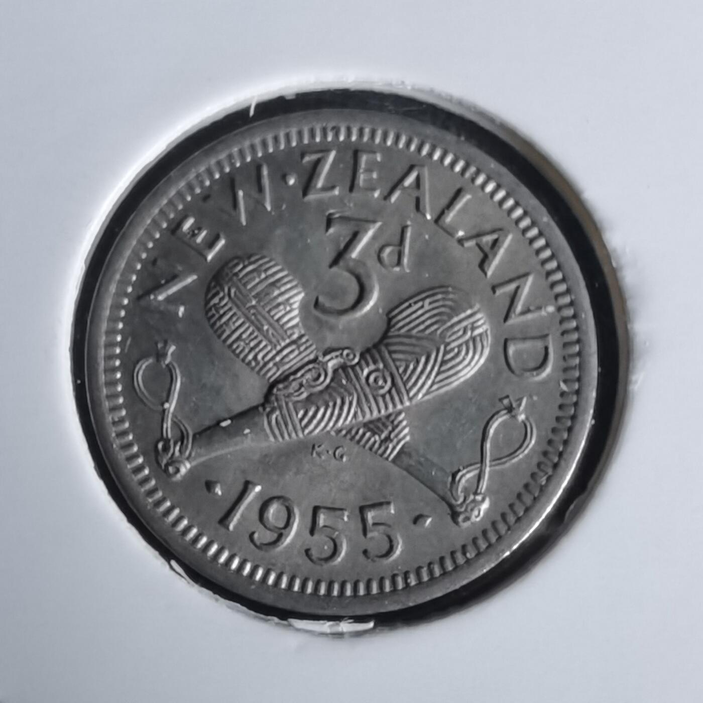 沼泽如烟--第1020场 新西兰1955年3便士