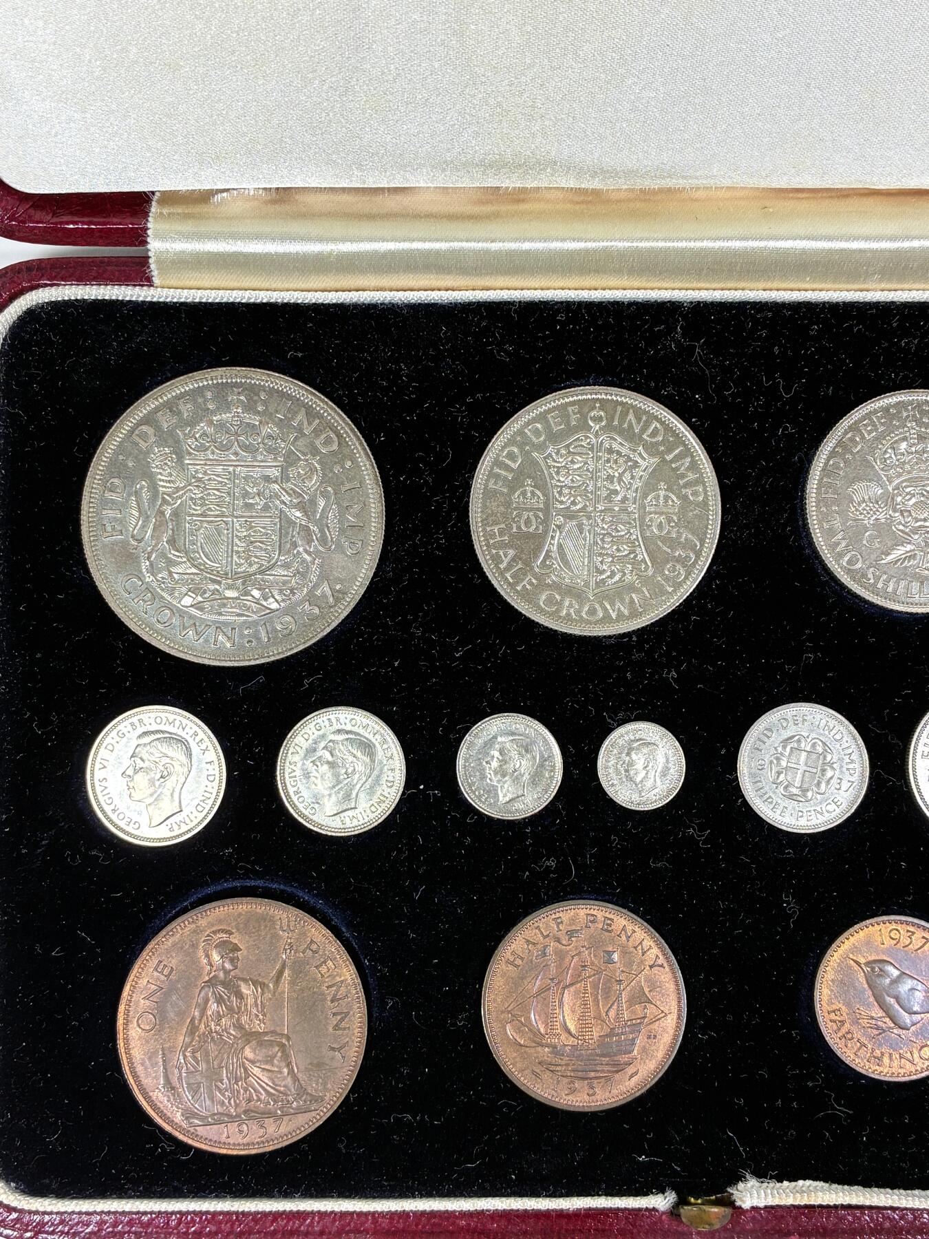 【雨安】【直播拍卖】【第0127期-裸币套币】2026-03-13 周五 19:30 (金价1140, 银价21.50) [现代套币] Great Britain 英国 套币 1937年 乔治六世