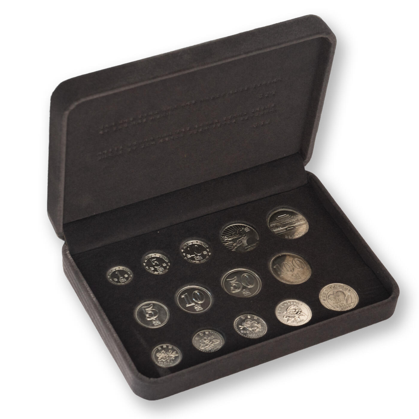 1959-2009年朝鲜-第1-3套流通硬币档案样币中央银行档案室原盒共14枚