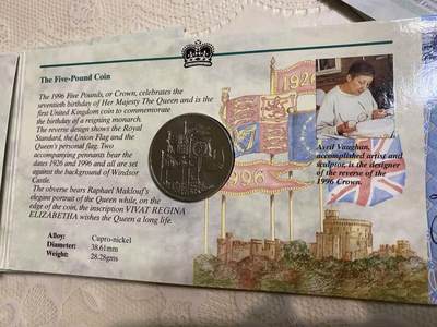 日日生财—银币珍藏专场 - 1996年英国5英镑纪念币+纸币套装
