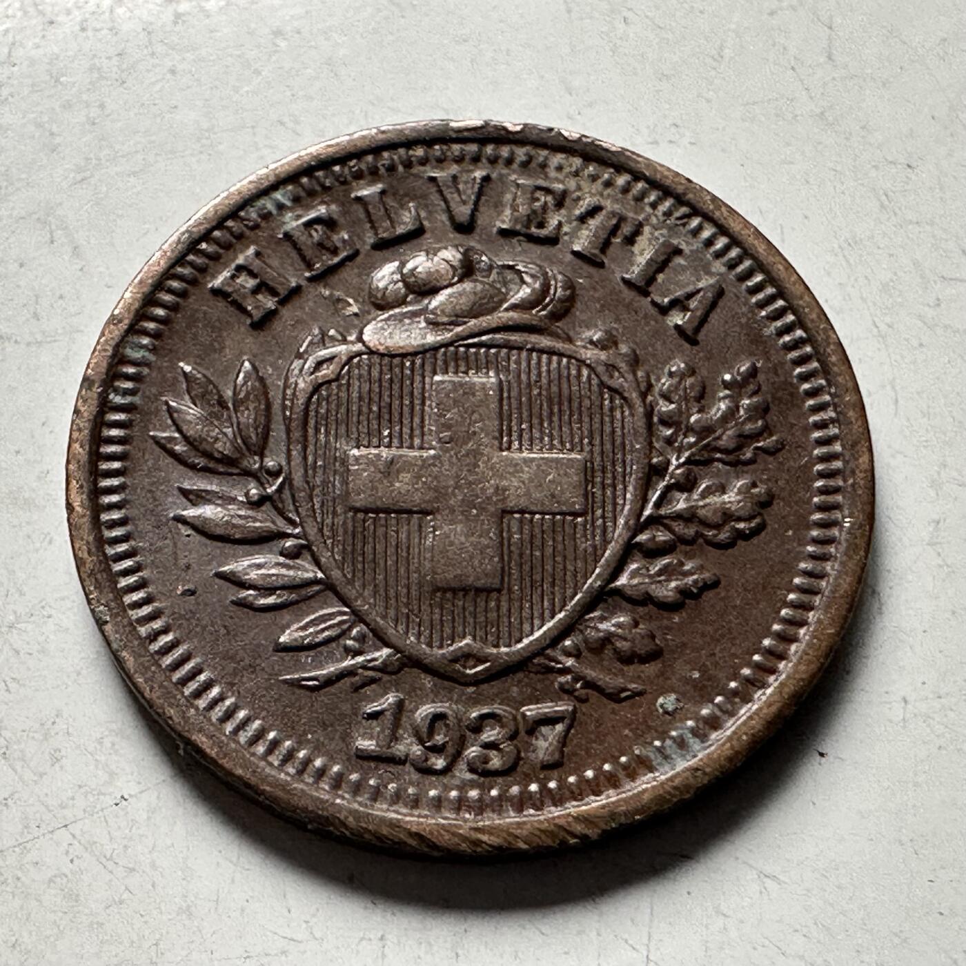 🌹外币初藏🌹🐯2026年第28场   每周二四六晚8️⃣点 接代拍 瑞士1937年一分