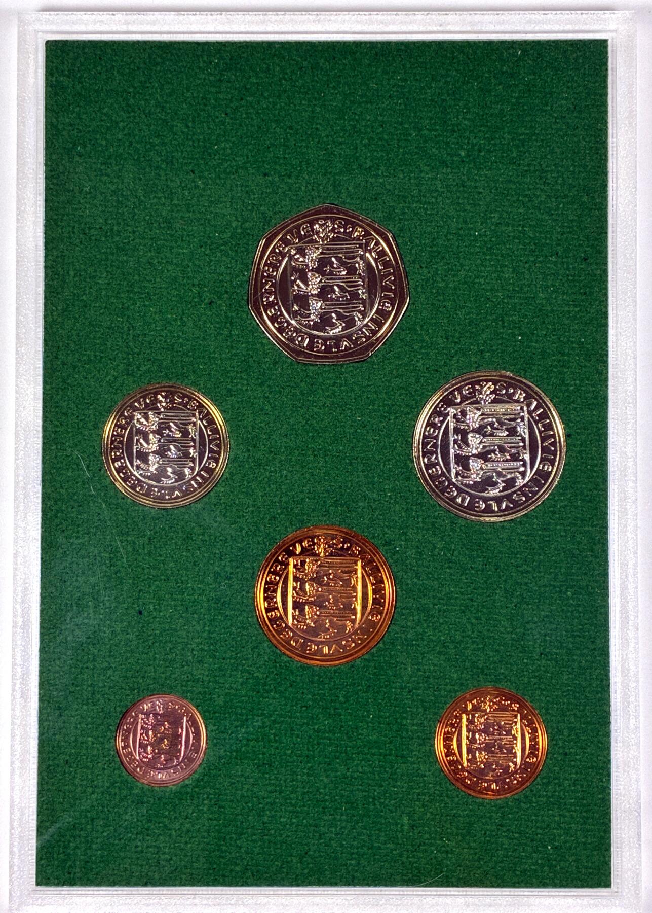 【雨安】【直播拍卖】【第0127期-裸币套币】2026-03-13 周五 19:30 (金价1140, 银价21.50) [现代套币] Guernsey 根西 套币 精制套币 1979年