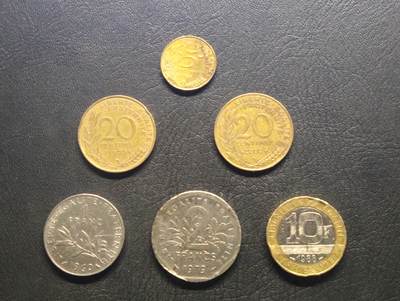 荟藏特别场次第七期——“社长的钢镚堆” - 法国硬币批量六个