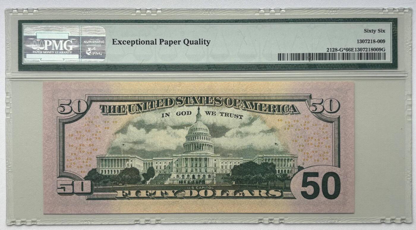 《艾美收藏》第236期-3.15周日外币畅拍 美国彩色版2004年首发年份 星⭐补号 50美元PMG66E 老版经典壳