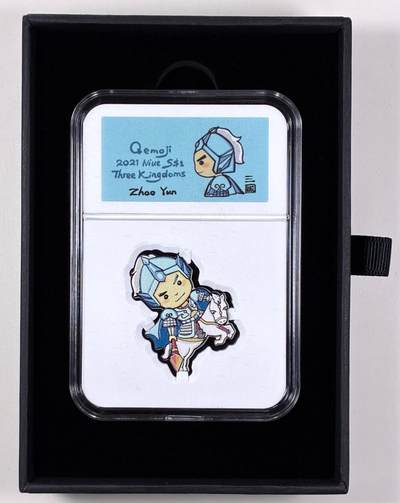 【雨安】【直播拍卖】【第0127期-裸币套币】2026-03-13 周五 19:30 (金价1140, 银价21.50) - [现代装帧] Niue 纽埃 1元 2021年 赵云 [10.00克,  0.999银]