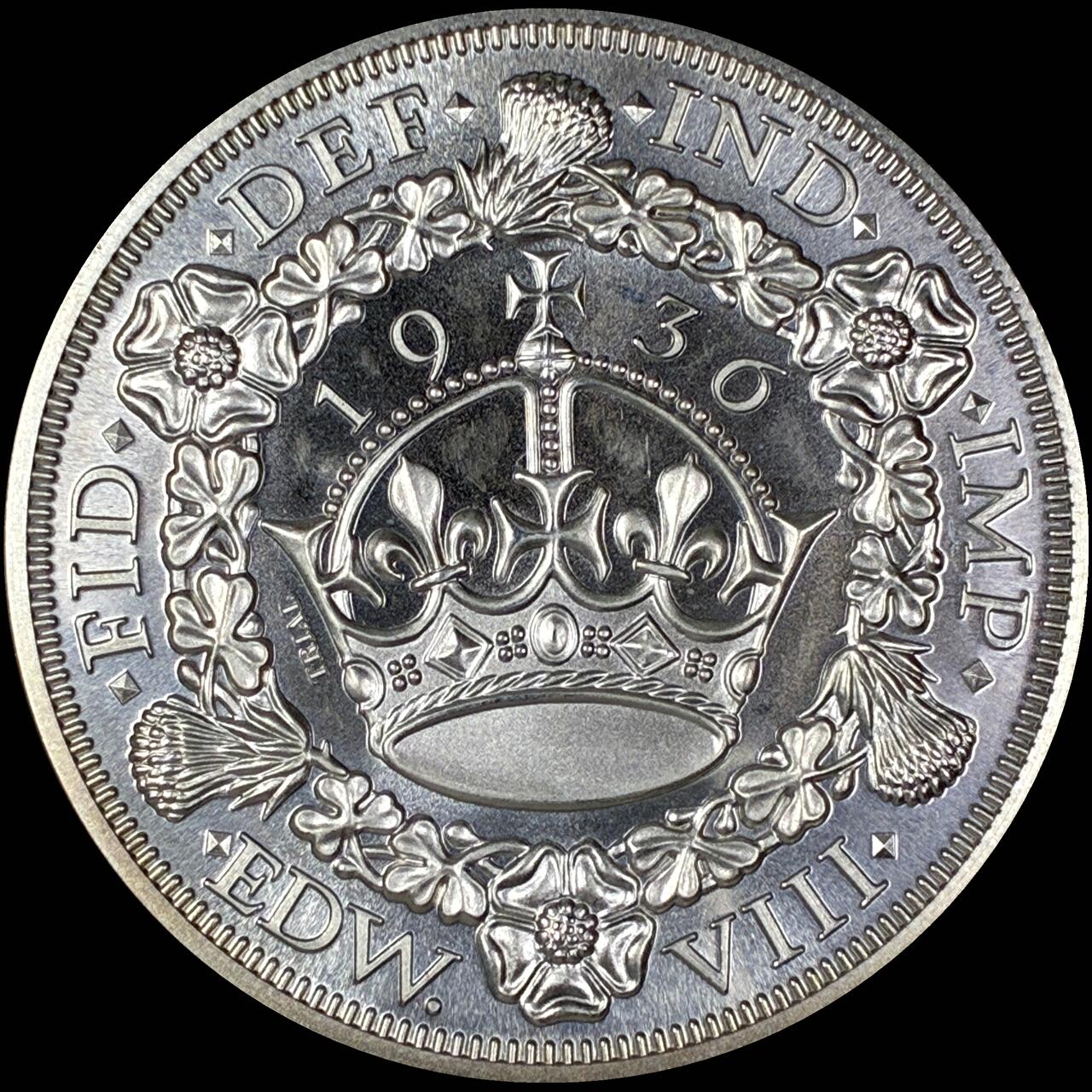 【雨安】【直播拍卖】【第0127期-裸币套币】2026-03-13 周五 19:30 (金价1140, 银价21.50) [裸币各国] Great Britain 英国 1克朗 1936年 爱德华八世 精制 后铸