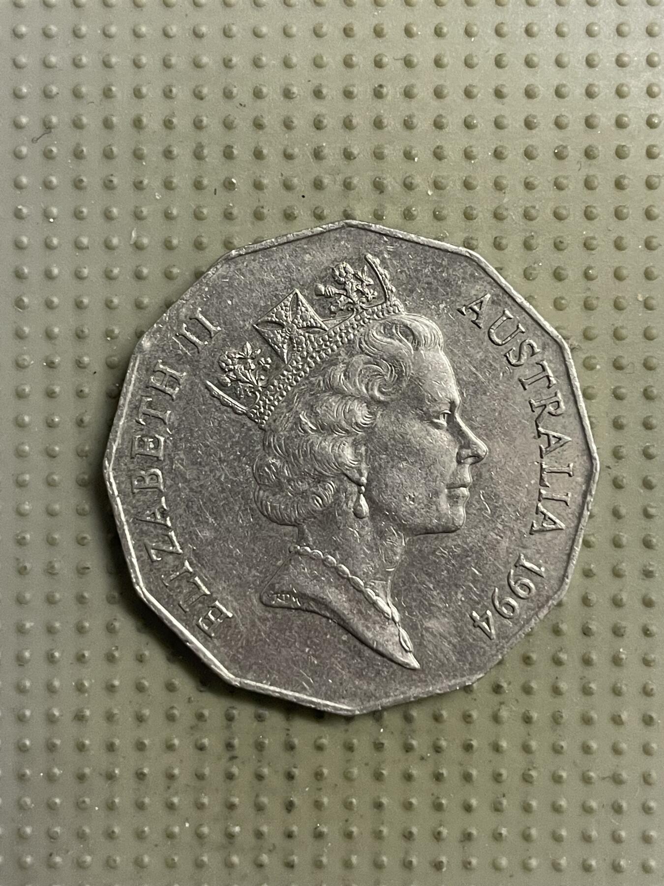 2026年第34场各国散币拍卖（总第184场） 澳大利亚1994年国际家庭年50分纪念币