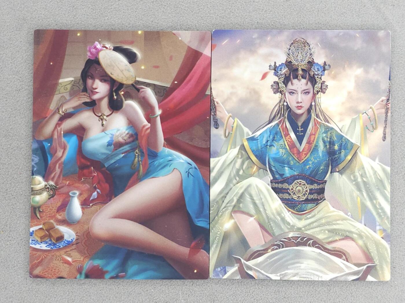 满赠PR！！龙虎卡牌-七八场（满200元包邮，无佣金，每周六结拍，欢迎送拍） 光栅变换卡2张 苍海承风满江红 美女  (变换清凉)