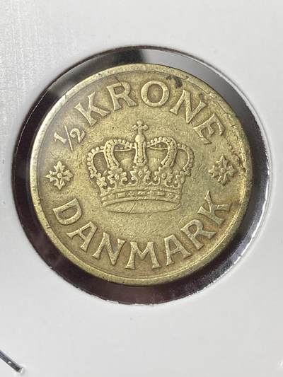 2026年第三十五场(总第二百零四场）外国精品纸夹币场(免佣金) - 少见面值品种–丹麦🇩🇰1924年1/2克朗(克里斯蒂安十世第一版首发年，HCN; GJ版)