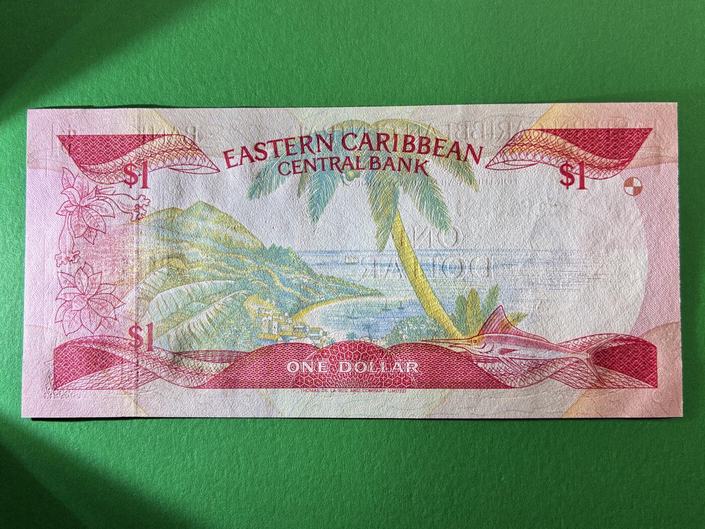 咖啡豆•收藏 2026年Mar_19th世界各国纸币拍卖 圣卢西亚 1985-88年 1元 全新UNC 外国 美洲纸币 女王钞