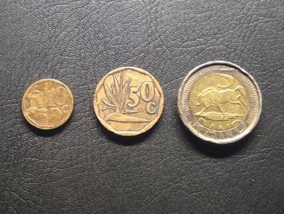 荟藏特别场次第七期——“社长的钢镚堆” - 南非套币批量三个 10+50分+5兰特