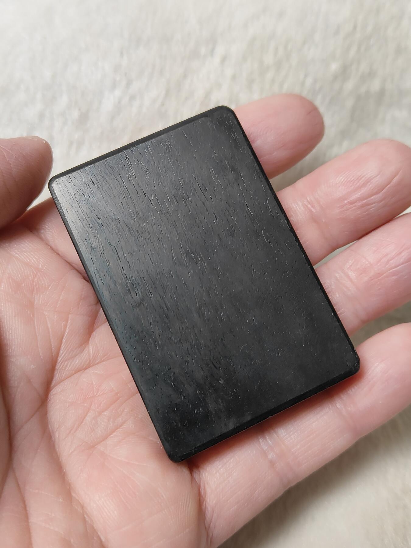 纯手工黑檀镶嵌461牌子“且随缘”，手工原创作品，按图发货一物一图，现货仅此一件，也可定制图案内容，手工制作追求完美者谨慎C093