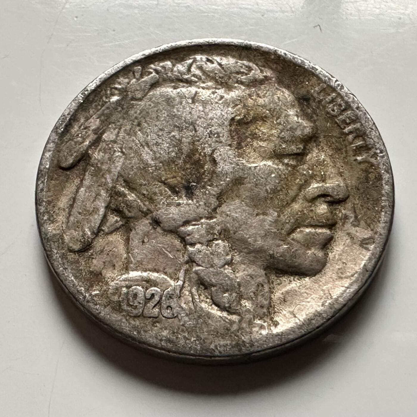 🌹外币初藏🌹🐯2026年第28场   每周二四六晚8️⃣点 接代拍 美国1926年印地安牦牛五分