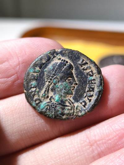 星盘世界钱币拍卖 - 美品！东罗马首位皇帝-阿卡迪乌斯富力铜币 公元395年至408年在位 铭文：GLORIA ROMANORVM 光荣的罗马人 他的统治标志着罗马帝国在狄奥多西一世死后永久分裂为东西两部分