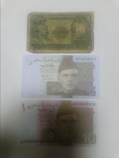 【20260317】非全新纸币和硬币第346场 - 外国3张纸币，有裂缝