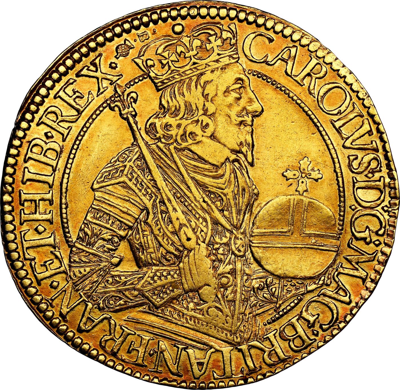 【Blue Auction】✨世界纸币精拍800期盛典——白金之夜🔥🔥🔥 S-【英国货币史上打制币过渡到机制币的产物意义深远】苏格兰 1637-42年查理一世Unite金币 国王神态威严 身着戎装铠甲 手持权杖与王权宝球 币面铸打有力细节清晰 光感十足 NGC AU55低评 这枚金币是法国雕刻师Nicholas Briot精心杰作，采用了加以改良的先进机制工艺在打制币时代独领风骚（21年一枚同分拍了近2万美金，如今金价是当时2倍多了，好品种英国金币也在涨幅中） 