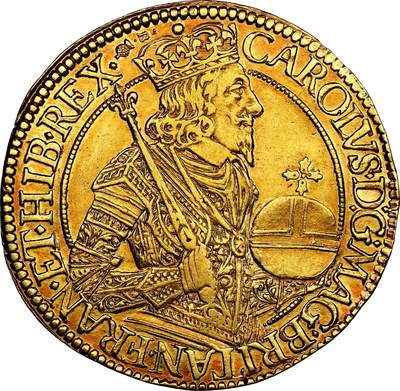 【Blue Auction】✨世界纸币精拍800期盛典——白金之夜🔥🔥🔥 S-【英国货币史上打制币过渡到机制币的产物意义深远】苏格兰 1637-42年查理一世Unite金币 国王神态威严 身着戎装铠甲 手持权杖与王权宝球 币面铸打有力细节清晰 光感十足 NGC AU55低评 这枚金币是法国雕刻师Nicholas Briot精心杰作，采用了加以改良的先进机制工艺在打制币时代独领风骚（21年一枚同分拍了近2万美金，如今金价是当时2倍多了，好品种英国金币也在涨幅中） 