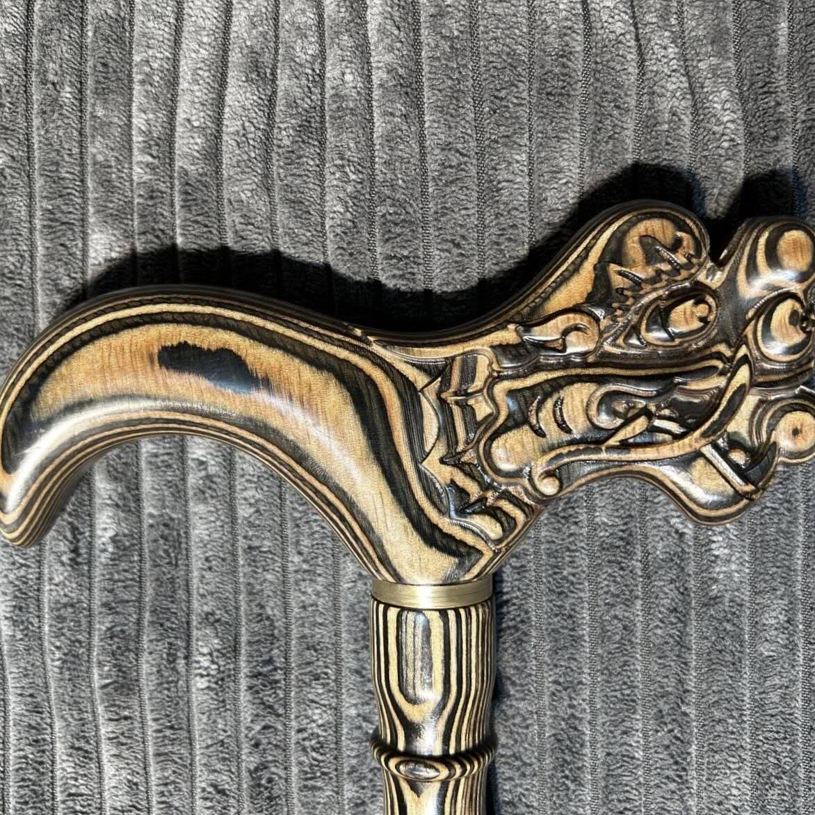 非洲斑马木龙头拐杖