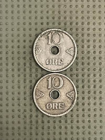 2026年第35场各国散币拍卖（总第185场） - 挪威10欧尔2枚