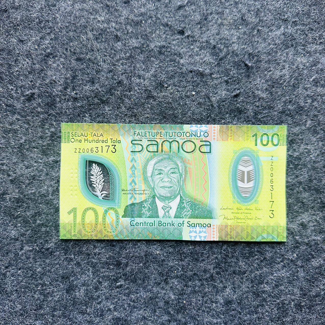 🇼🇸2607 ￥￥萨摩亚2025年50和100塔拉Polymer塑料钞