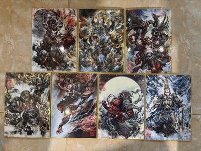 NO.27 好又多金牌大场，每周一站式配齐，方便凑单！（周6晚9点截拍，卖家送拍0抽成！） - 【15/20编亲签】卡德曼 张建东亲签 七大圣（牛魔王+蛟魔王+鹏魔王+狮驼王+猕猴王+禺狨王+‌美猴王）A4色纸大卡