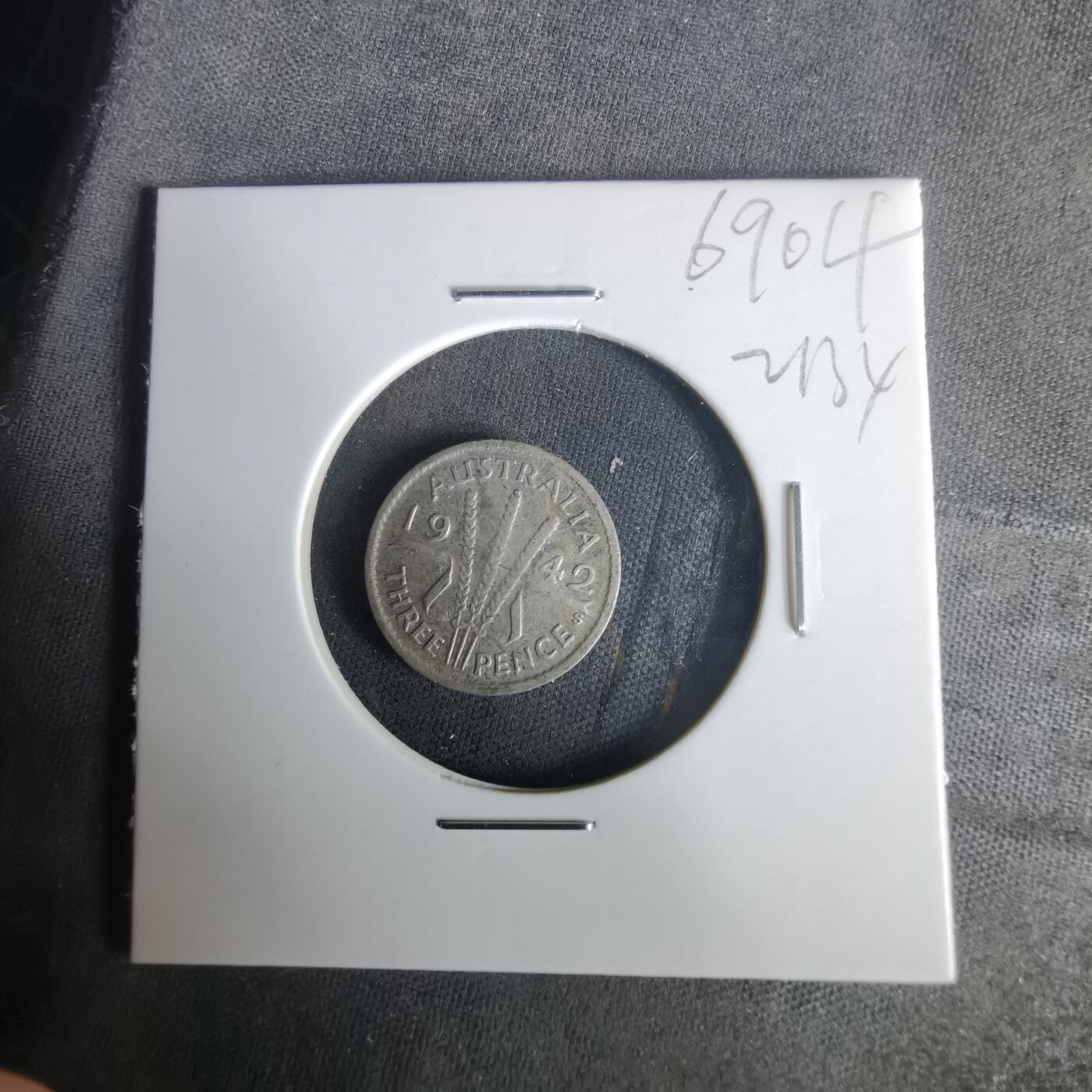 沼泽如烟--第1021场 澳大利亚1942年3便士银币