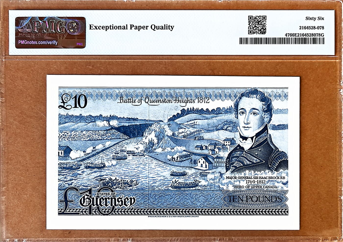 【Blue Auction】✨世界纸币精拍800期盛典——白金之夜🔥🔥🔥 G-根西 1975-80年10镑 经典花神 背面大场景 BWC出品 PMG66EPQ 备受追捧的品种