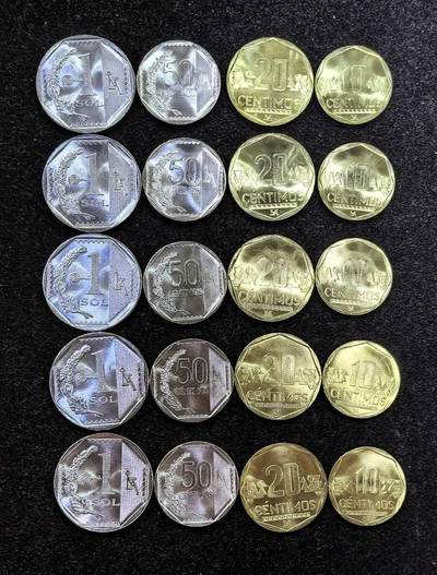 北京马甸外国币专卖第149期，外国币专场，陆续上拍，欢迎关注 - 2014年最新版秘鲁5套