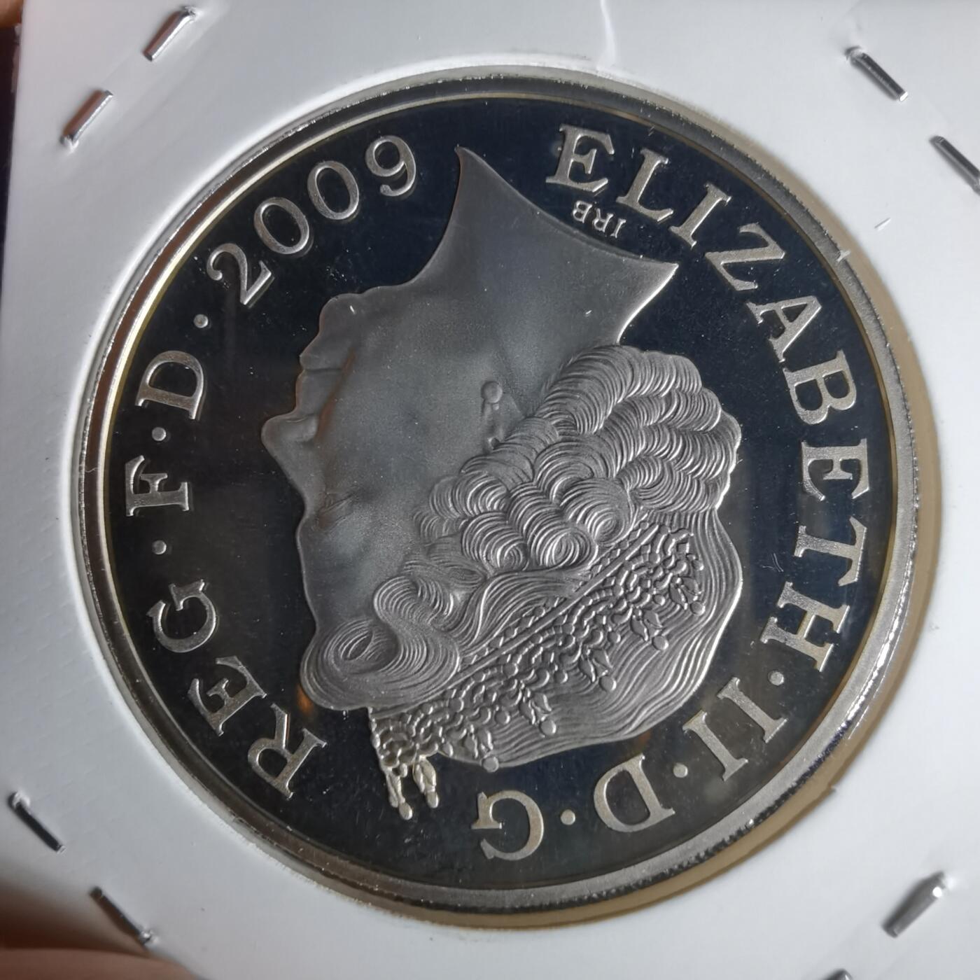 沼泽如烟--第1022场 英国2009年5磅精制币纪念币