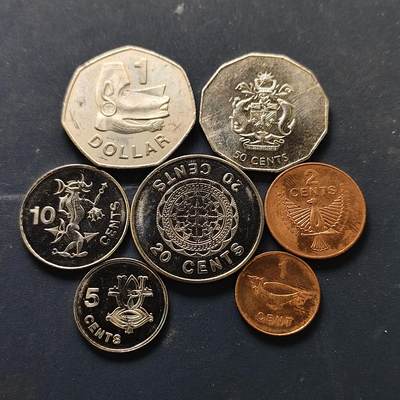 【全场包邮】纯粹捡漏拍512场 - 所罗门群岛2005年清年份7枚套币