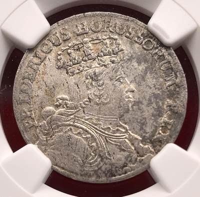 凡希社世界钱币微拍第三百二十一期 - 1755B德国普鲁士6Gros银辅币NGC-MS62