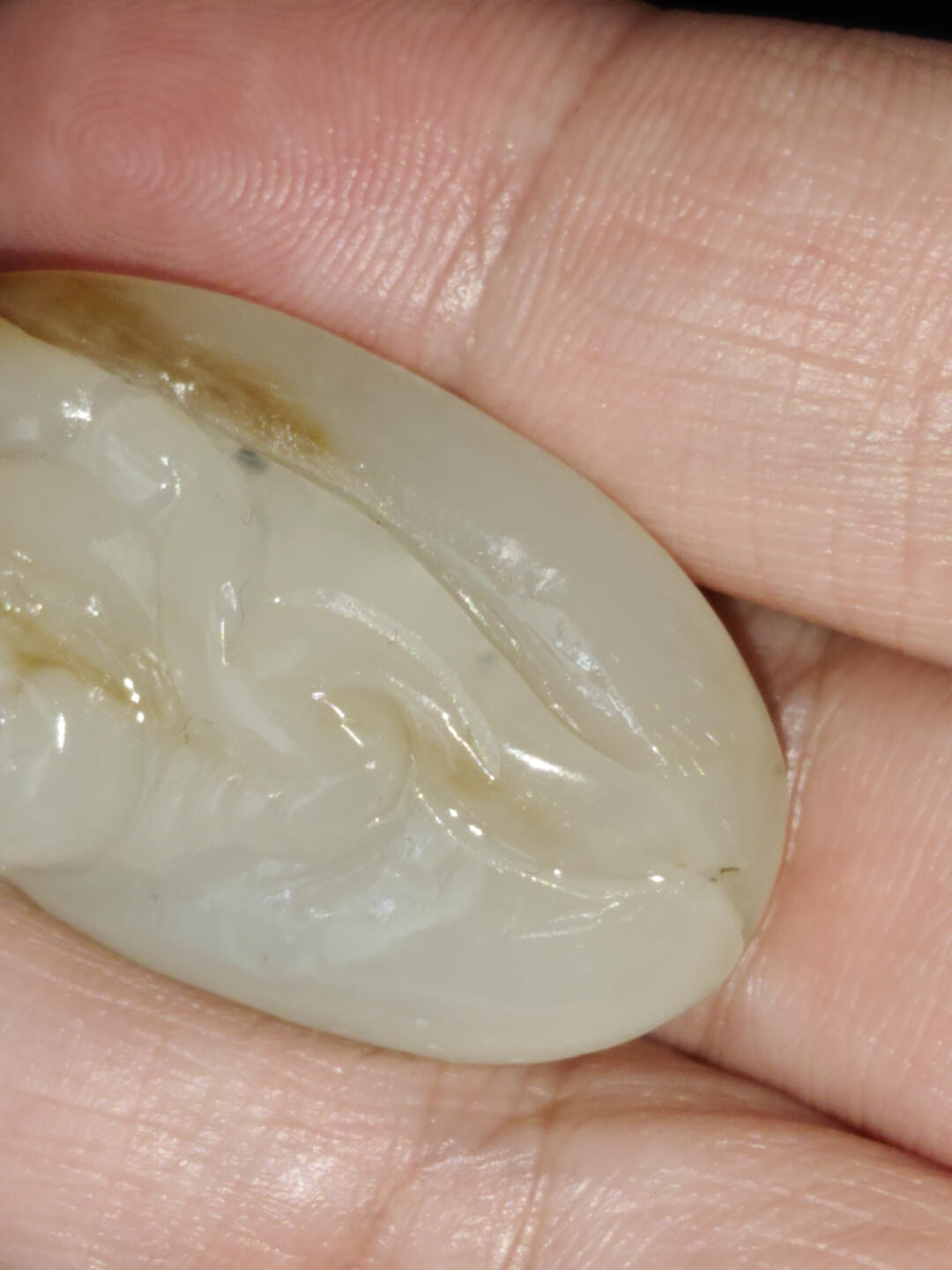 猩哥外币小铺➨【第221场】 新疆和田玉，寿星17克