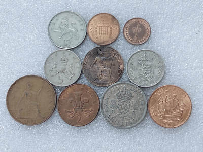 第一海外回流一元起拍收藏 散集专场  第302期 - 英国硬币 10枚