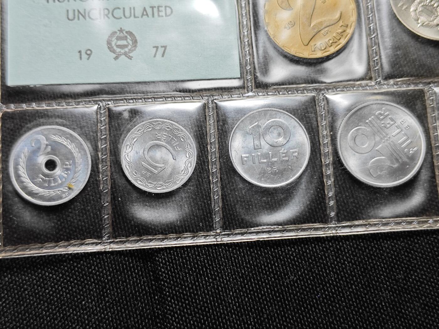 KK钱币收藏小铺   套币专场 2月预留时间 周末发货  1977匈牙利大小面值清年一套