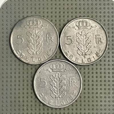 2026年第35场各国散币拍卖（总第185场） - 比利时5法郎荷兰语版3枚