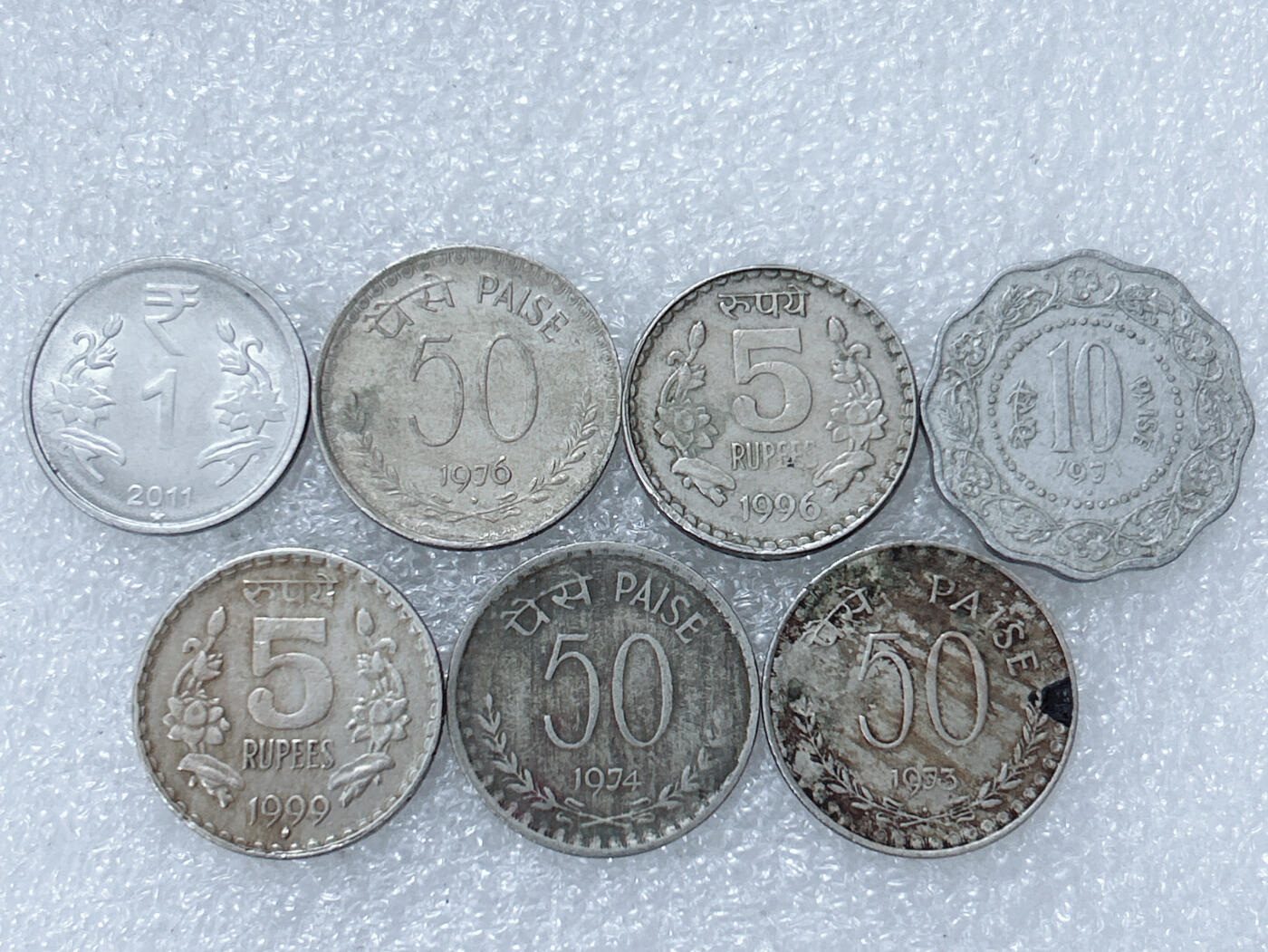 第一海外回流一元起拍收藏 散集专场  第302期 印度硬币 7枚