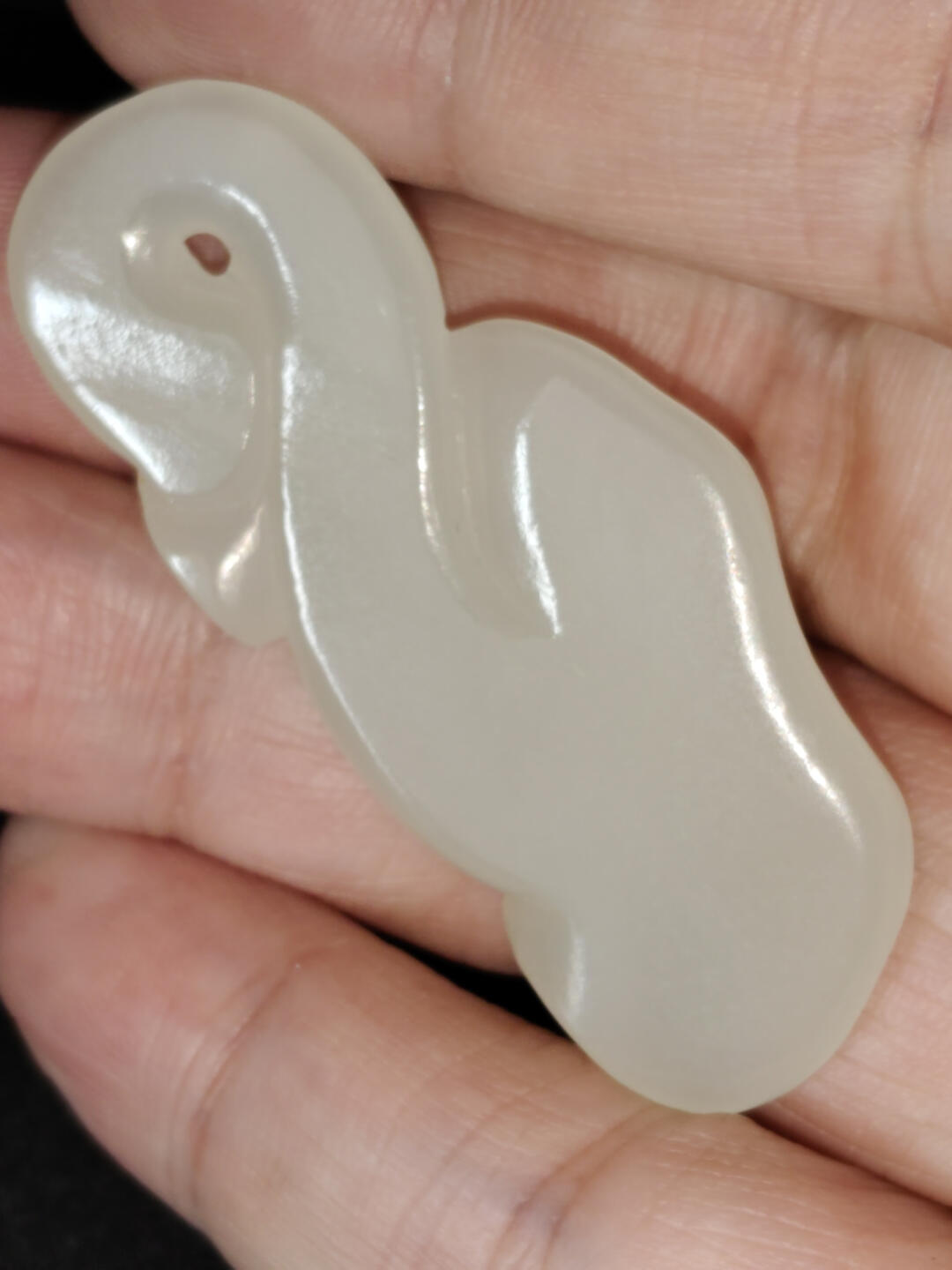 猩哥外币小铺➨【第221场】 新疆和田玉，如意16克左右