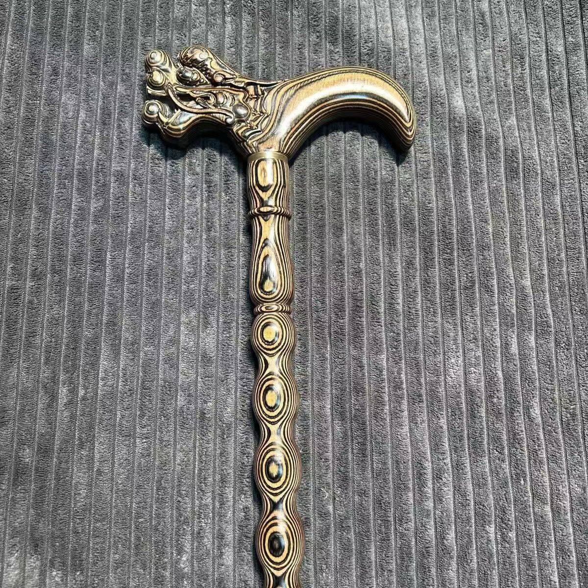 非洲斑马木龙头拐杖