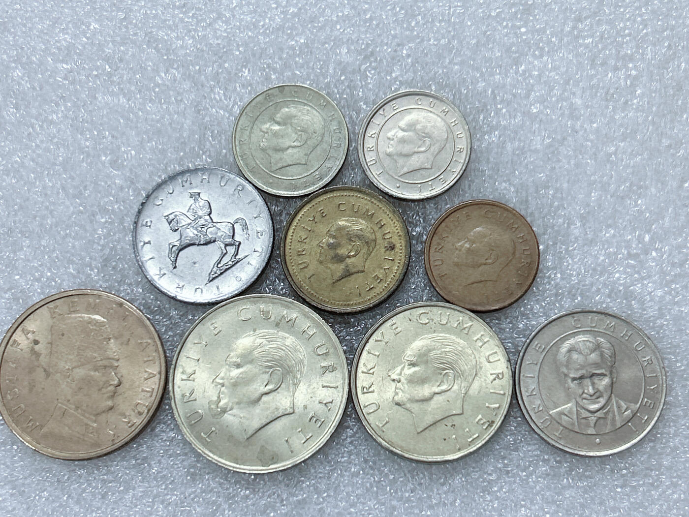 第一海外回流一元起拍收藏 散集专场  第302期 土耳其硬币 9枚