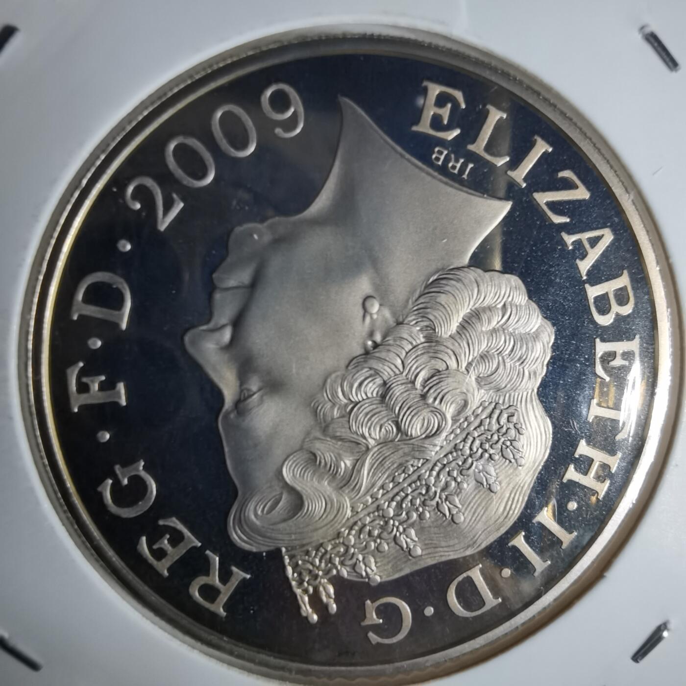 沼泽如烟--第1022场 英国2009年5磅精制币纪念币